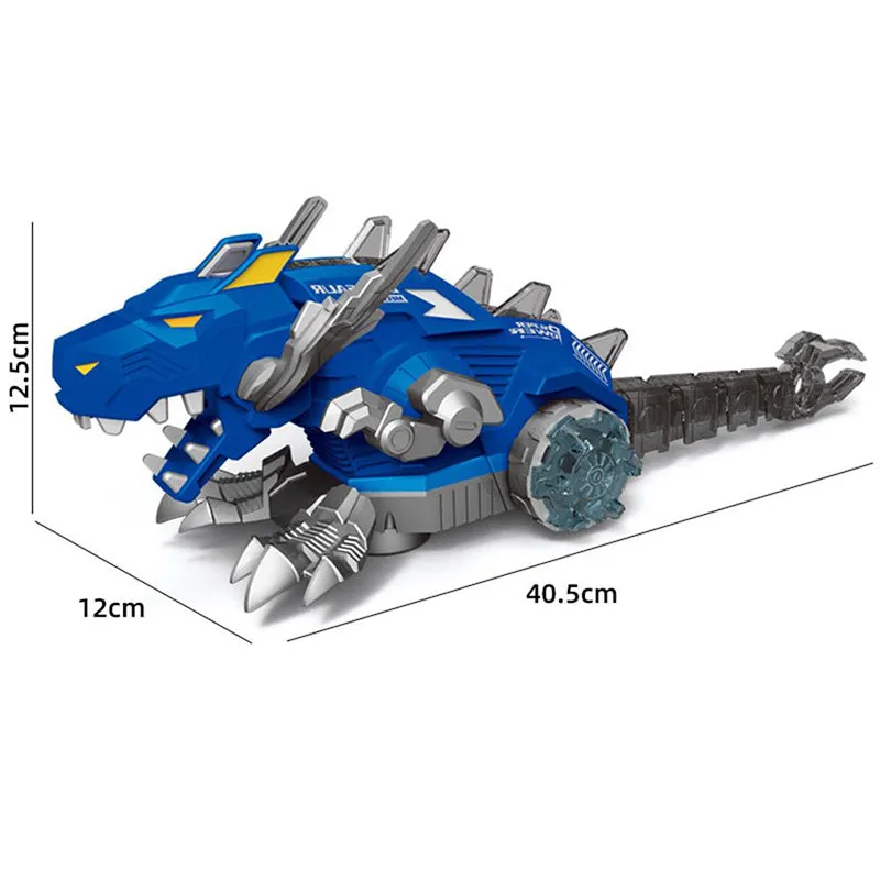 Kids Electric Spray Mechanical Dinosaur with Light Sound Intelligent Walking Swing Toy