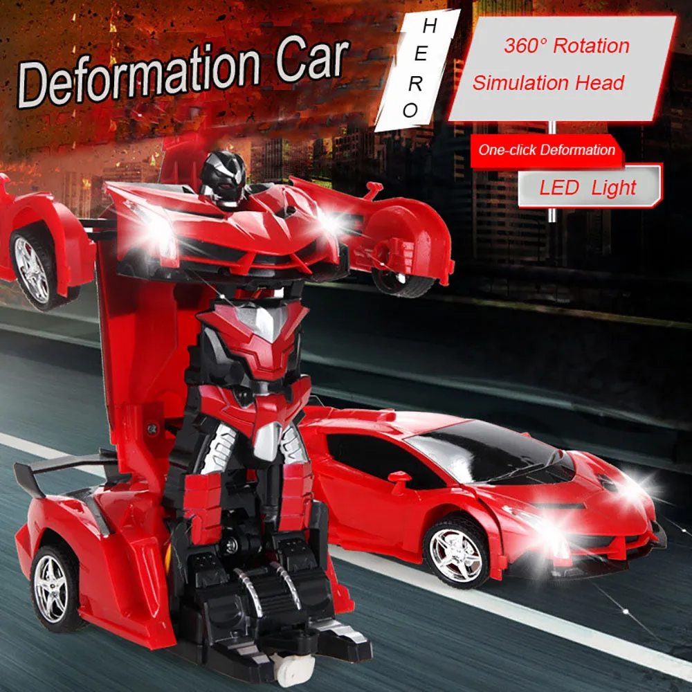 Kids Remote Control Deformation Car Toy Electric Drift 1:14 Robot King Kong Toy