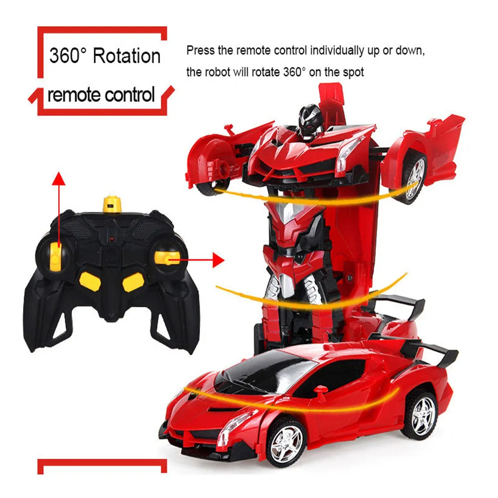 Kids Remote Control Deformation Car Toy Electric Drift 1:14 Robot King Kong Toy