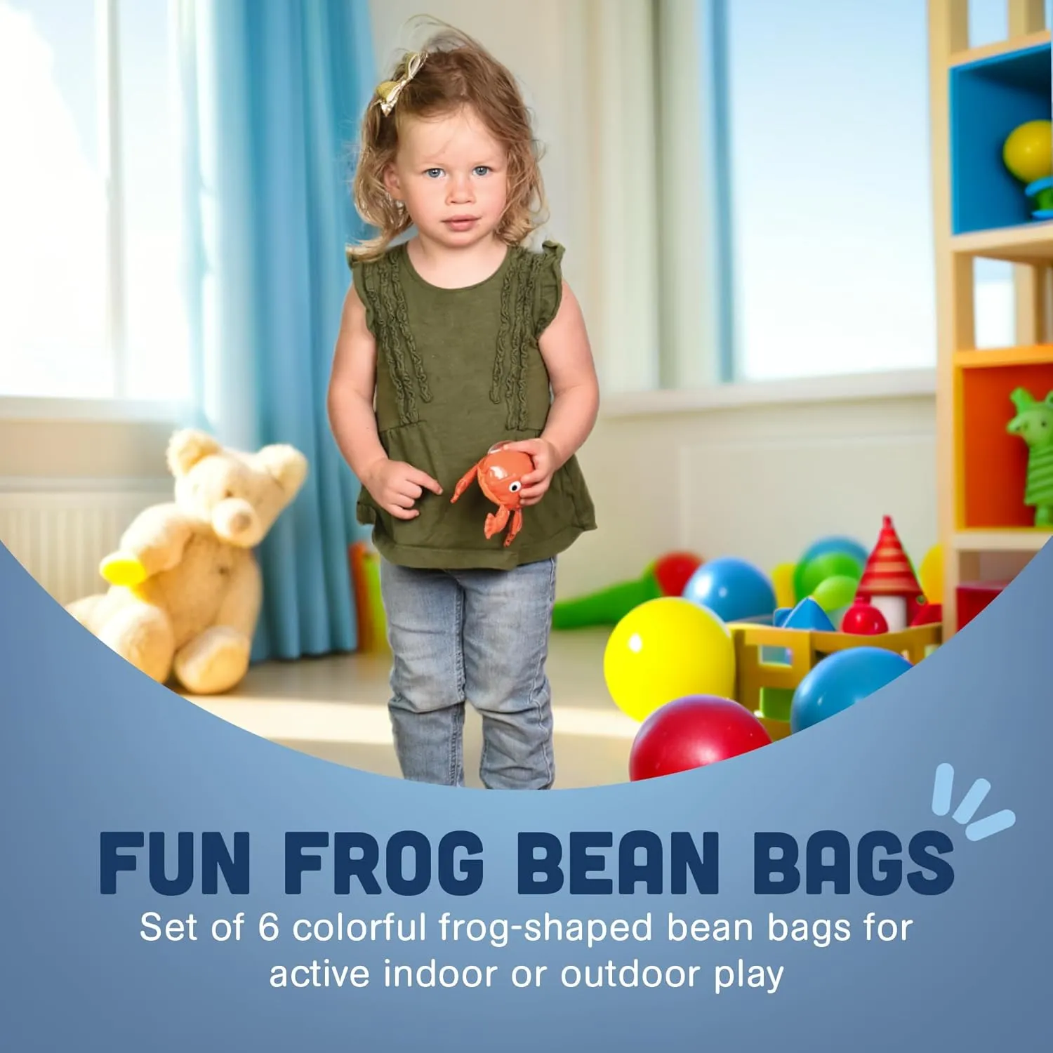 Kids (Set of 6) Marvel Constructive Playthings Multi-Colored Frog Bean Bags for likewise dawn bewilder Tossing$ Juggling$ Classroom$ Weighted Bean Bags for 