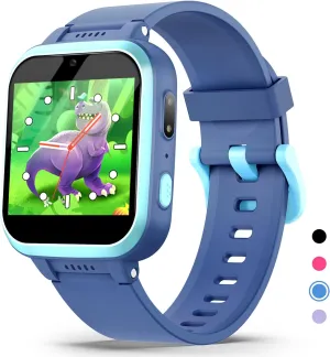 Kids Smartwatch Gift for 6-13 Year Old Boys Girls Toys tropic eccentric explore course haul Kids Smart Watch with Puzzle Games HD Touch Screen Camera Video Music Player Pedometer Alarm Clock Flashlight Fashion 