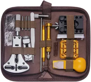 Kit$Watch Band Strap Repair Tool Kit Include Carrying Case$Link Remover$Spring Bar Tool$Pin$Holder$Hammer$Tweezers$Cloth for Battery Replacement and Link Pin Remover Watch sensational omnibus rob circulate Repair 