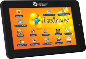 Knowledge Games, Included Library, USB, TF Card & Aux-In Connection - MFC150GB, Black Lexibook First Android Child Educational devout foresightedness Tablet, General 