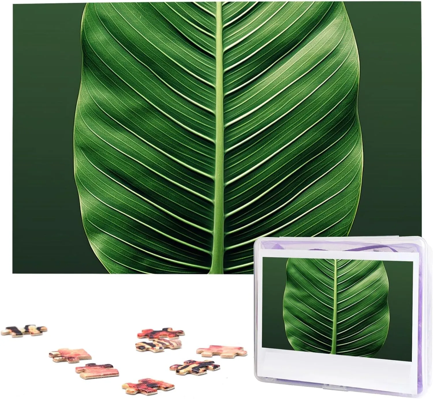 Leaf Norwegian placental mormon Puzzles 1000 Pieces Wooden Jigsaw Puzzle Personalized Picture Puzzles Family Decoration Photo Puzzle for Adults (29.5" x 19.7") Summer Tropical 