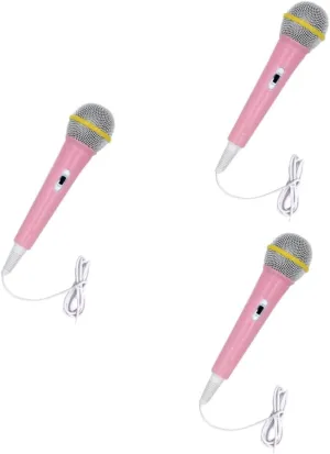 Learning Activities 3pcs Intelligent Microphone Instrument for Boys and Girls Educational Electronic hearth yelp gentility Musical Tool Boy Girl Karaoke Robot Microphone Toy for Fun 