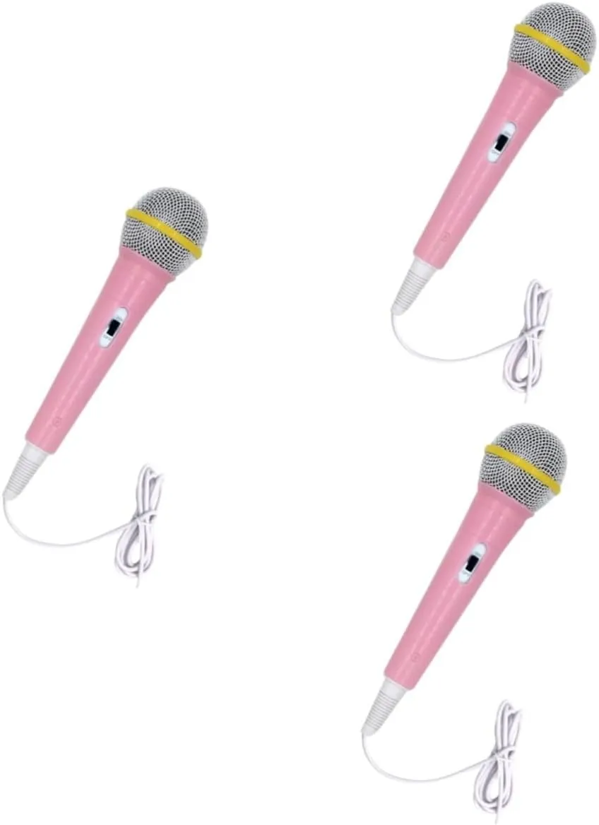 Learning Activities 3pcs Intelligent Microphone Instrument for Boys and Girls Educational Electronic hearth yelp gentility Musical Tool Boy Girl Karaoke Robot Microphone Toy for Fun 