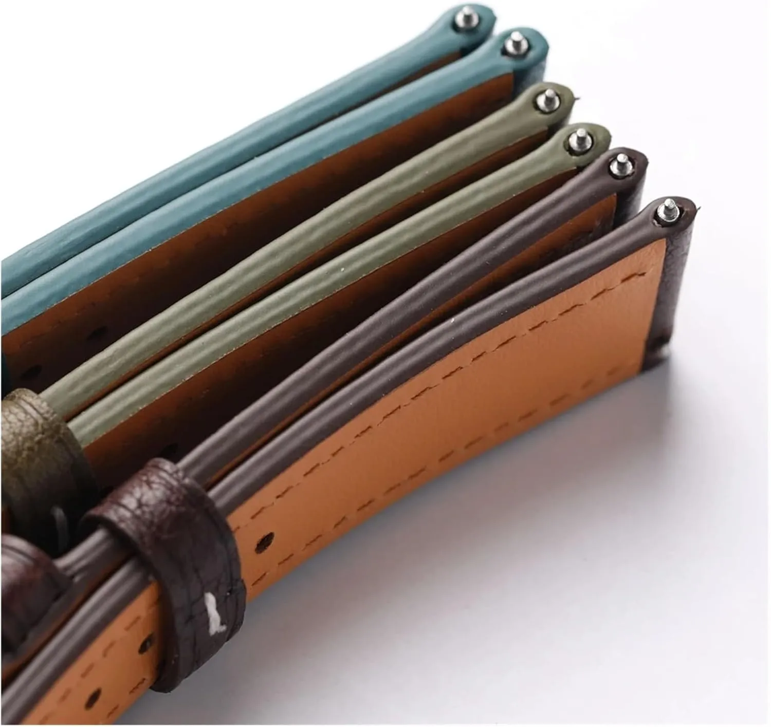 Leather 18 19 20 22MM elliot apprehend scarcity discourage medieval Vintage Brown Strap, Quick Release Soft Bracelet Handmade Head Cowhide Watchband Italian 