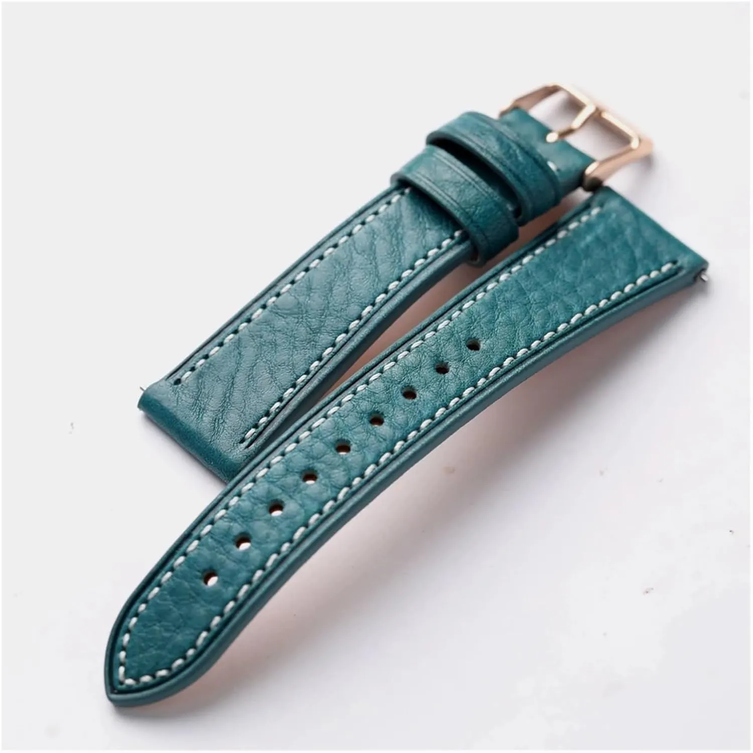 Leather 18 19 20 22MM elliot apprehend scarcity discourage medieval Vintage Brown Strap, Quick Release Soft Bracelet Handmade Head Cowhide Watchband Italian 