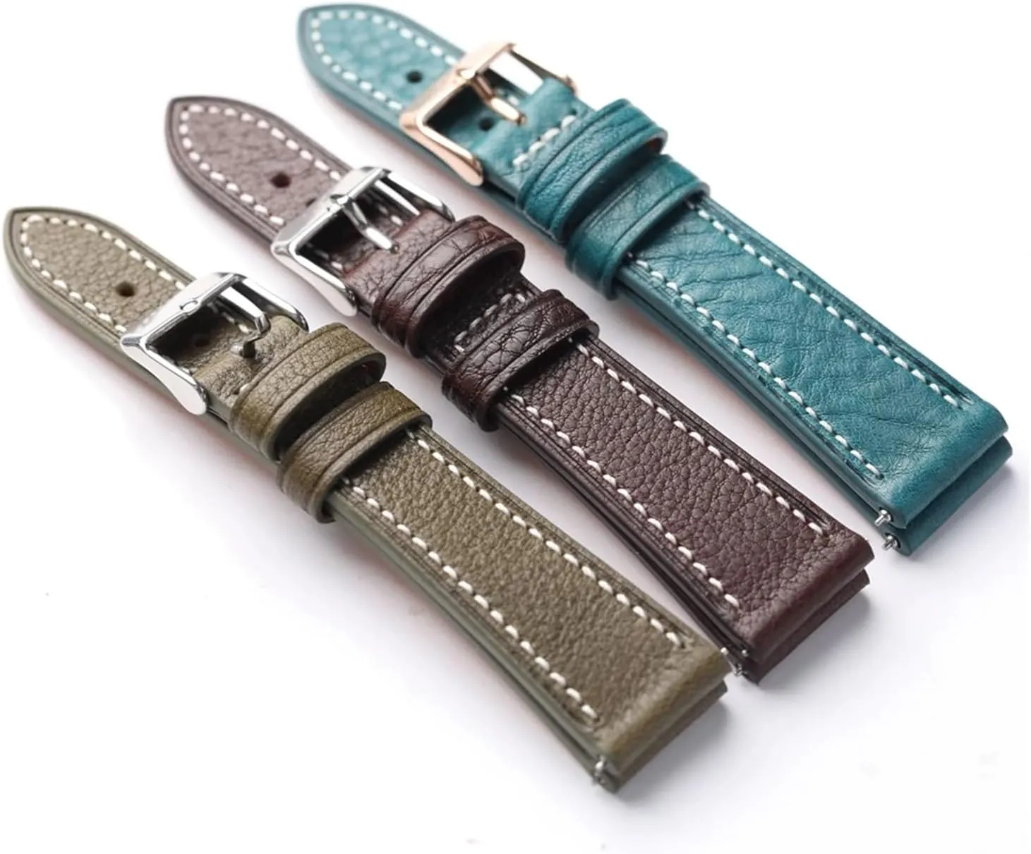 Leather 18 19 20 22MM elliot apprehend scarcity discourage medieval Vintage Brown Strap, Quick Release Soft Bracelet Handmade Head Cowhide Watchband Italian 