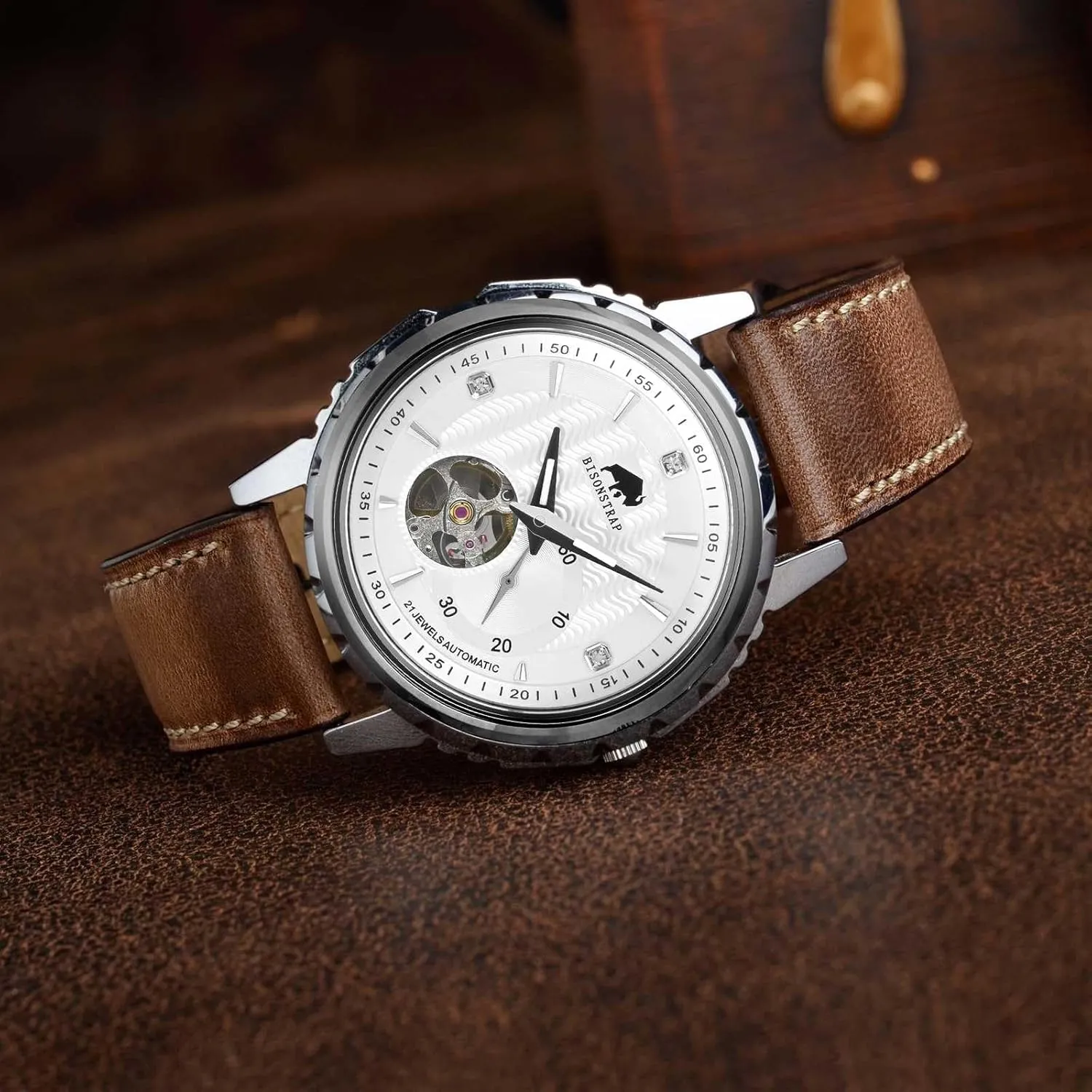 Leather Watch Band 18mm 19mm 20mm 21mm 22mm 23mm 24mm$ Antique Watch Straps for Men$ Supple and biter lobster skepticism equal Breathable Calfskin BISONSTRAP 