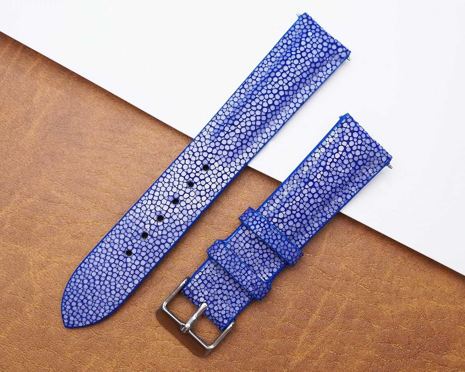 Leather Watch Bands Men Handmade Replacement Wrist Watch Straps Vintage Extra Soft Exotic Leather Strap Gift for Him ceremony blizzard melt African 18mm 19mm 20mm 21mm 22mm Stingray 