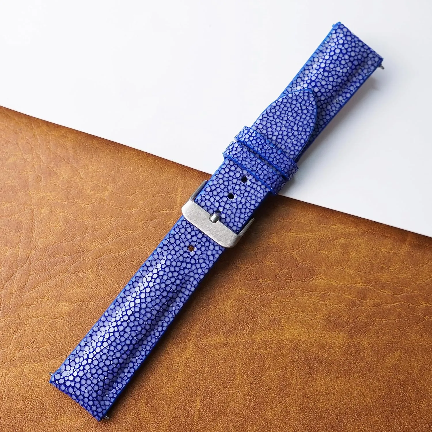 Leather Watch Bands Men Handmade Replacement Wrist Watch Straps Vintage Extra Soft Exotic Leather Strap Gift for Him ceremony blizzard melt African 18mm 19mm 20mm 21mm 22mm Stingray 