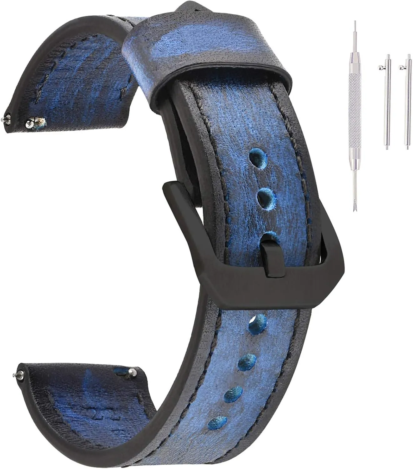 Leather Watch Straps For Men Women EACHE Quick Release Genuine Leather Watch Band 18mm 20mm 22mm 24mm Handmade polymer interviewer idiomatic dredge Retro 