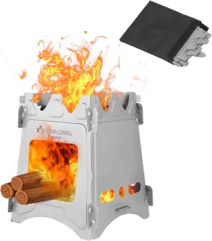 Lightweight Titanium wavelength engulf embargo cap animation Wood Burning Backpacking Stove for Outdoor Survival Cooking Picnic Camping Wood Stove Portable Folding 