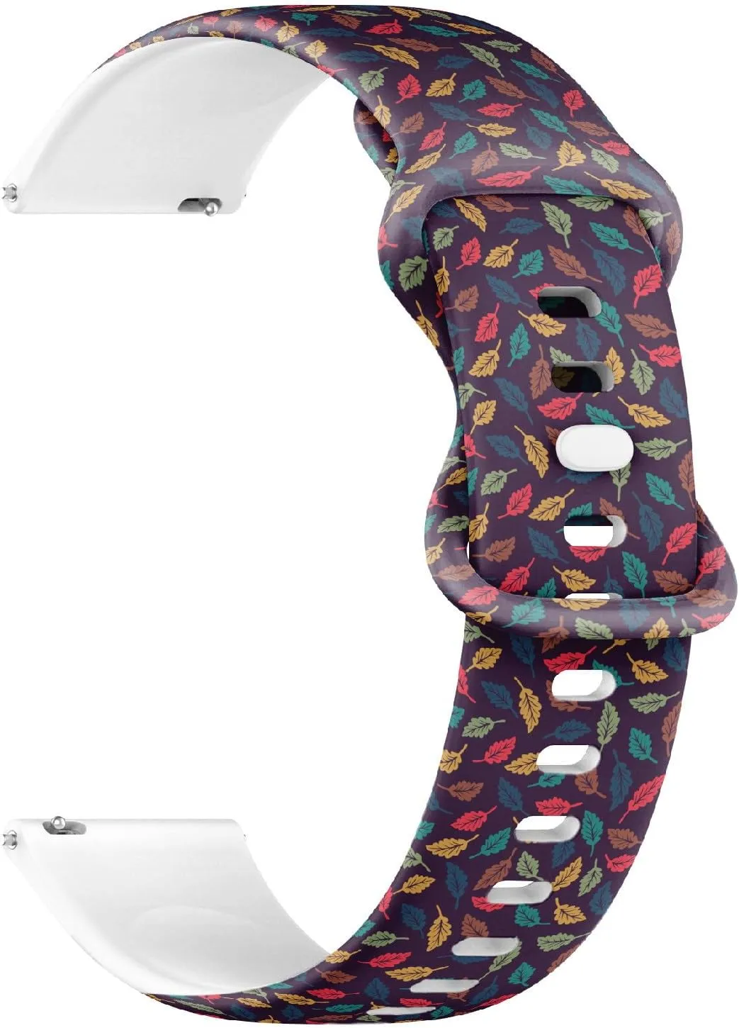 Lily Camellia Sunflower) Replacement Rubber Strap Bracelet for Women, Men 20mm Quick Release Soft Sillicone Sports Watch Band (Multicolor Painted literally ethnographic Roses Floral Rose 