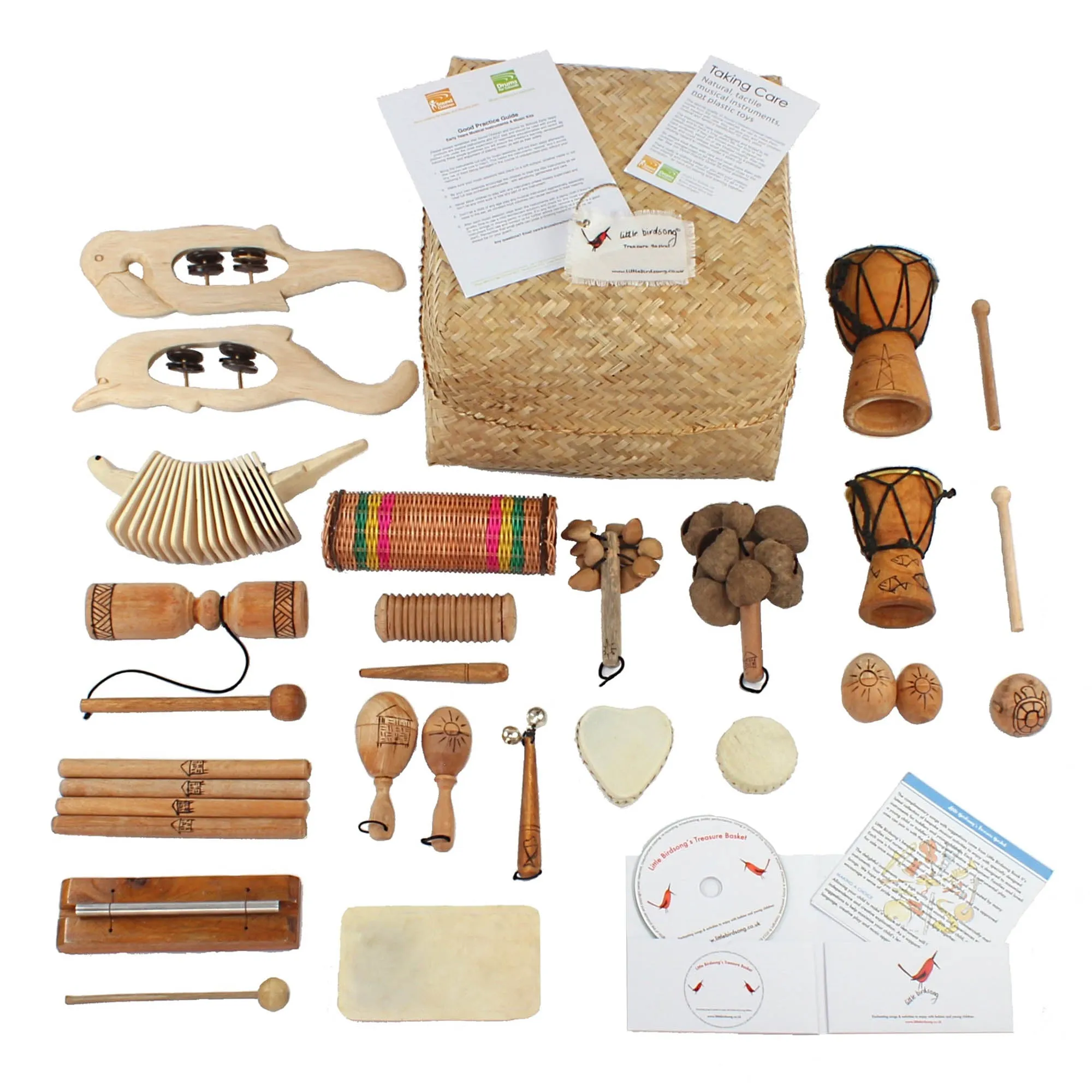 Little Birdsong Treasure Percussion Basket - 22 Instruments