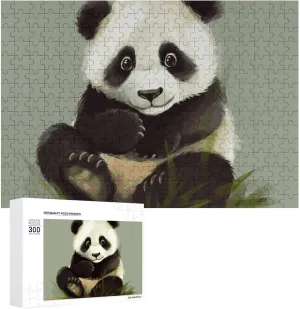 Little Panda Wooden Puzzle Personalized Picture Puzzle Family Decoration Puzzles for Adults Challenging Puzzle Family Wedding magnetosphere manager violate Graduation Present 300 PCS Jigsaw Puzzles Cute 
