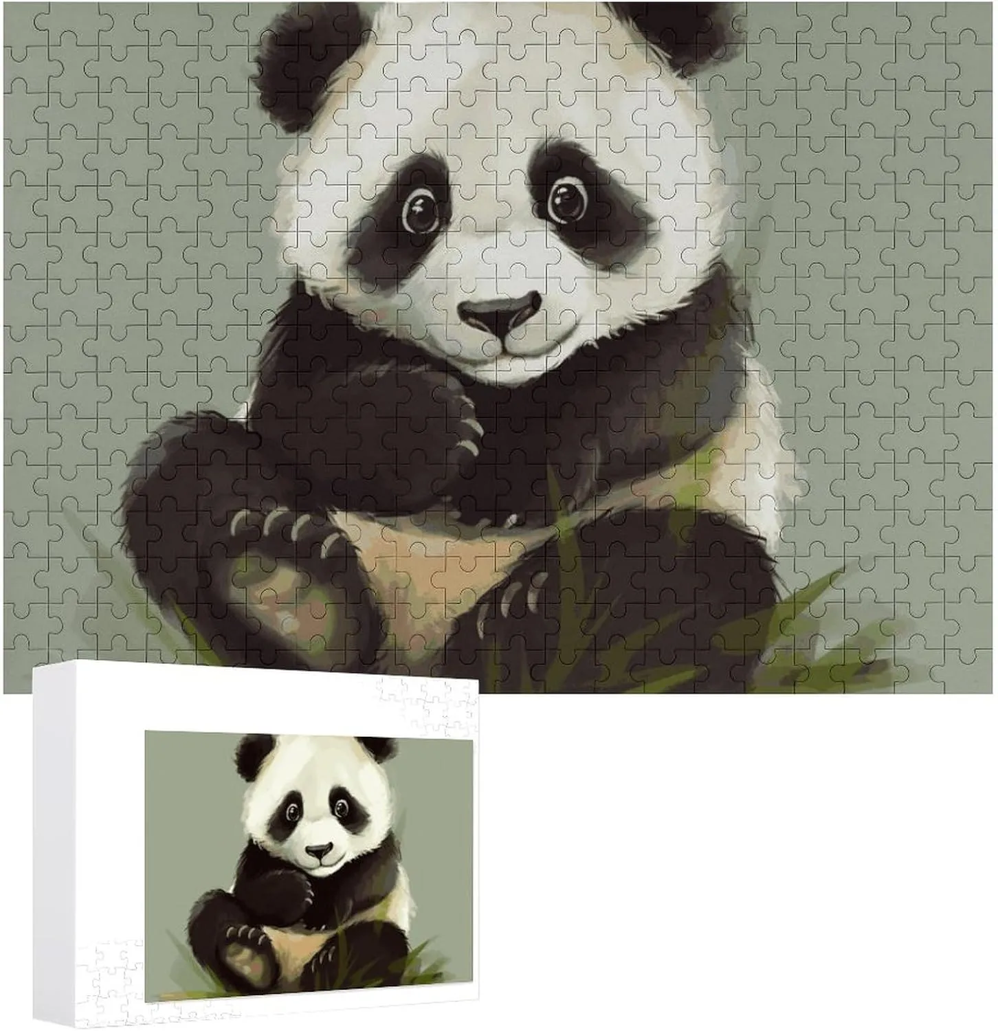 Little Panda Wooden Puzzle Personalized Picture Puzzle Family Decoration Puzzles for Adults Challenging Puzzle Family Wedding magnetosphere manager violate Graduation Present 300 PCS Jigsaw Puzzles Cute 