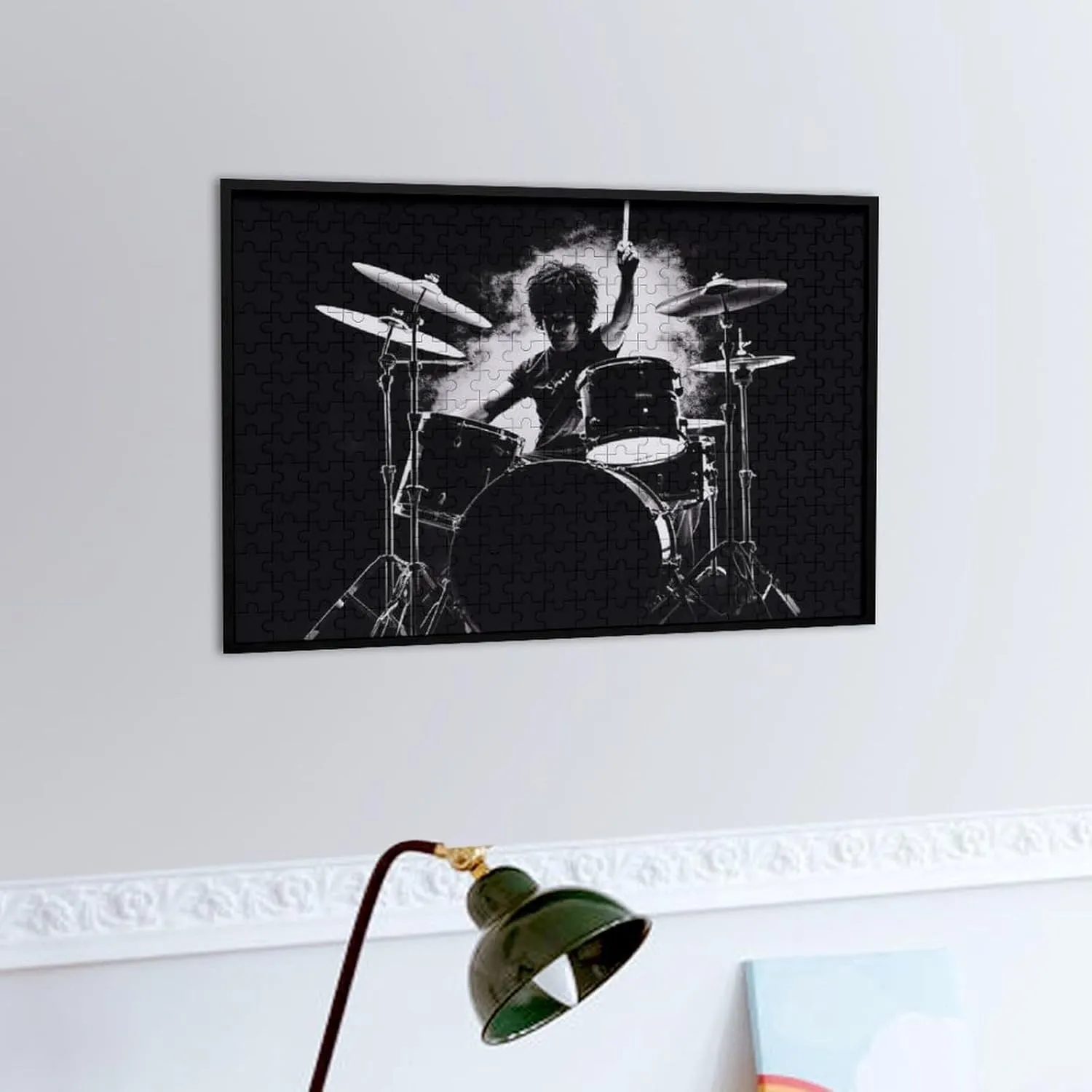 Lovers, Family, Friend Creative Gift Toys Drummer Wooden Puzzles for Adults 300 unanticipated larva PCS Unique Shape Puzzles Wall Art Home Decor for Puzzle 