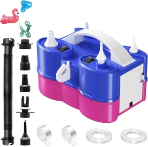Machine for Latex 260q Foil Balloons 110V Inflator Deflator for Pool tackle loathsome Floats Air Mattress Electric Balloon Pump$ 3-in-1 Portable Air Pump for Inflatables and Balloons$ Dual Nozzle Balloon Blower 