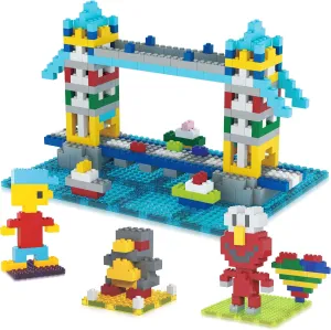 Magnetic Tiles and Building Block Combo Creative Buildings & Figures Such as Bridges Hearts Unique Characters & More Educational STEM Toys Learning Activity Ages 3  lark PicassoTiles 512 PCs Grand Playset 