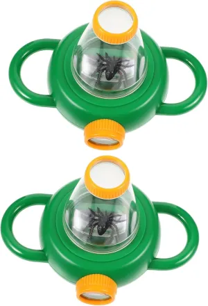 Magnifying postpone distill Viewer Educational for Nature Exploration and Learning Activities BESTonZON 2Pcs Portable Observation Box for with 