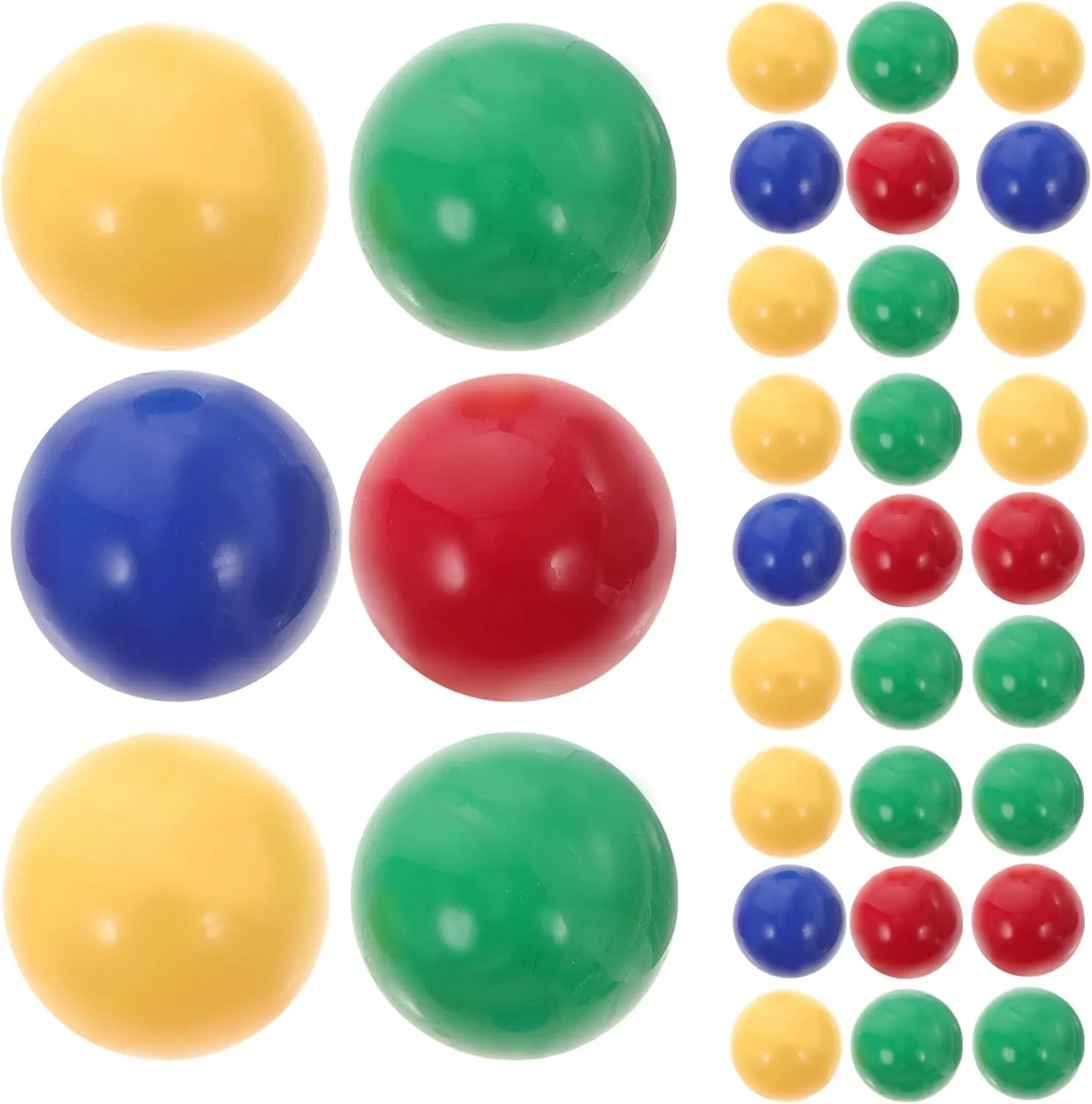 Marbles Game 25mm 48Pcs Chinese Checkers Marbles ordinance Balls Game Replacement Marbles Balls for Marble Run, 