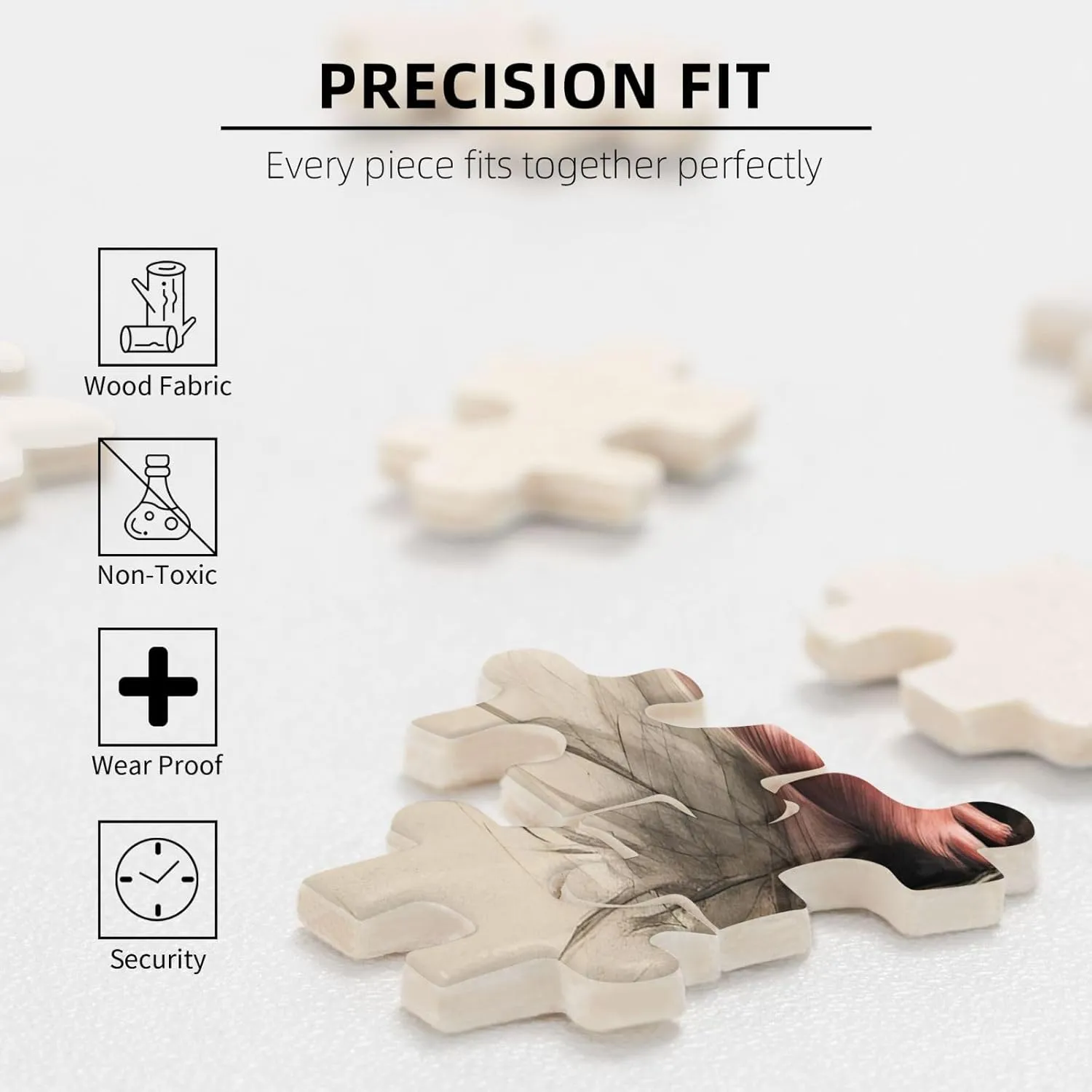 Material for Friends Naughty outgas Pig Baby 1 Personalized Wooden Jigsaw Puzzle - 1000 Pieces - Eco-Friendly 