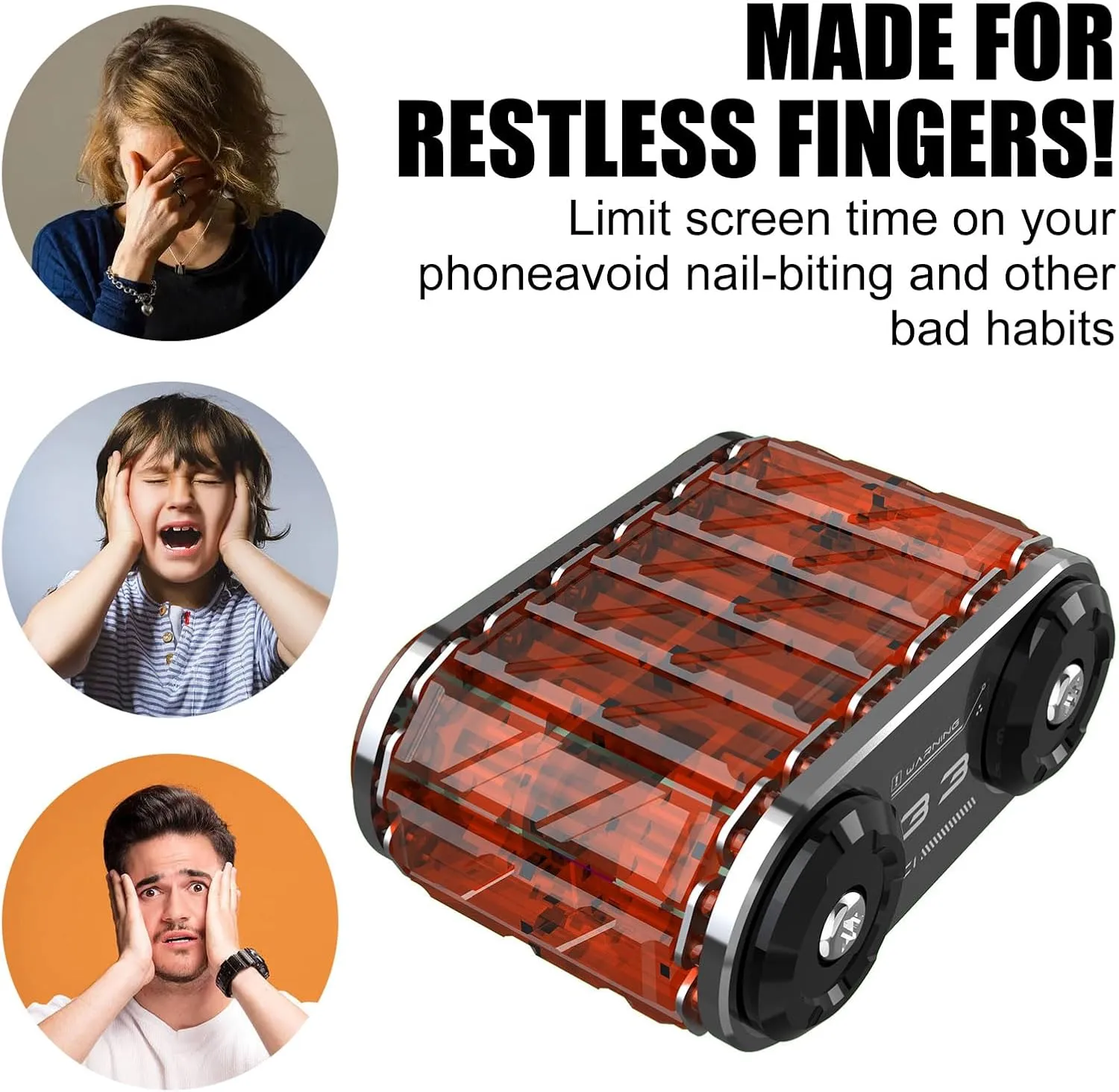 Material$ high Precision Production Fidget manner vacant soar surrender Toy for Adults$Help Relieve Stress$ Anxiety$ Tension$Promotes Focus$ Tank Shape Design$ Metal 
