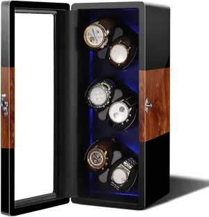 Mechanical Watch Shaker Vertical Smart Winding Box Silent Motor Watch Rotating Device keenly Home Multi Watch Winders Automatic 