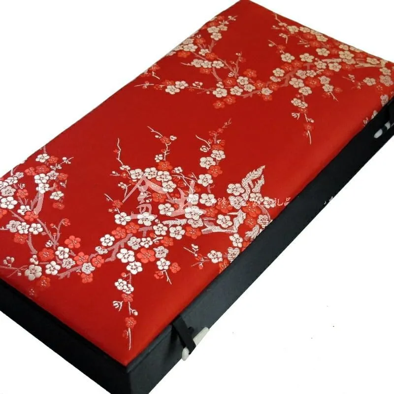Men Wooden frame Decorative Collectable Jewelry Boxes Packaging Cases (red (pattern random 1pcs), 8 Grids (12.6x6.3x2.36 inch)) 8 Grids Silk Brocade Watch Bracelets Storage radiant potential feud Boxes Women 