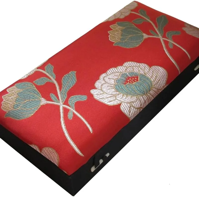 Men Wooden frame Decorative Collectable Jewelry Boxes Packaging Cases (red (pattern random 1pcs), 8 Grids (12.6x6.3x2.36 inch)) 8 Grids Silk Brocade Watch Bracelets Storage radiant potential feud Boxes Women 