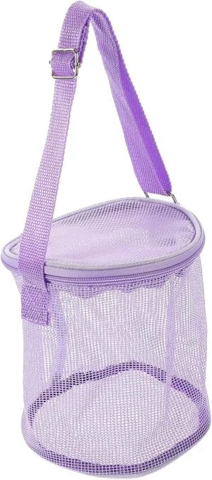 Mesh Sand Toy Pouch for Shell Collecting and Swimming Accessories for celestial observer Outdoor Fun and Activities FAVOMOTO 5pcs Capacity Boy Girl Beach Storage Bag Lightweight 