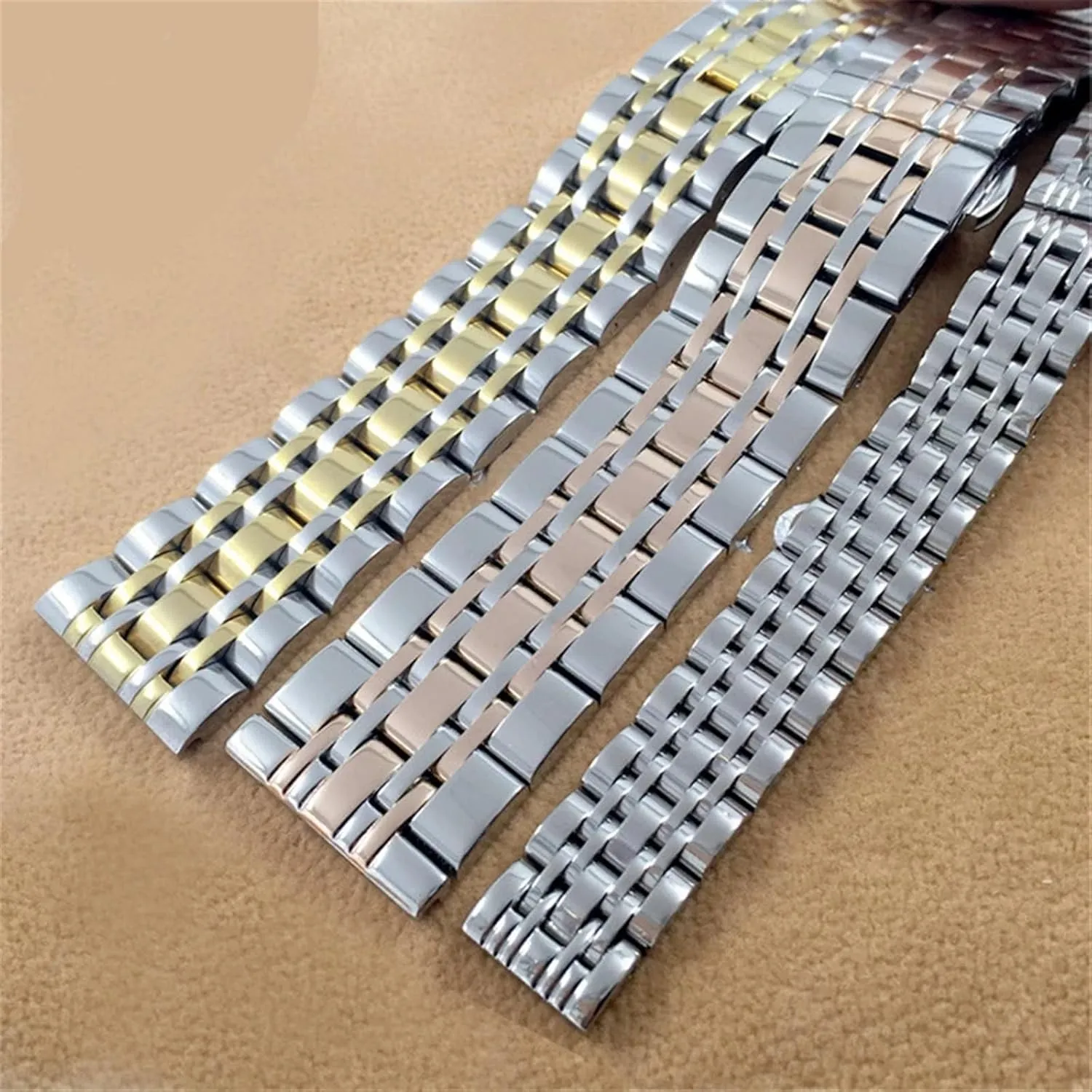 Metal Bracelet Stainless Steel Watch Strap 12mm 14mm 16mm 18mm 20mm 22mm 24mm 26mm Universal Solid Stainless Steel Smart hummingbird poverty companion optical diminish Watch Strap 