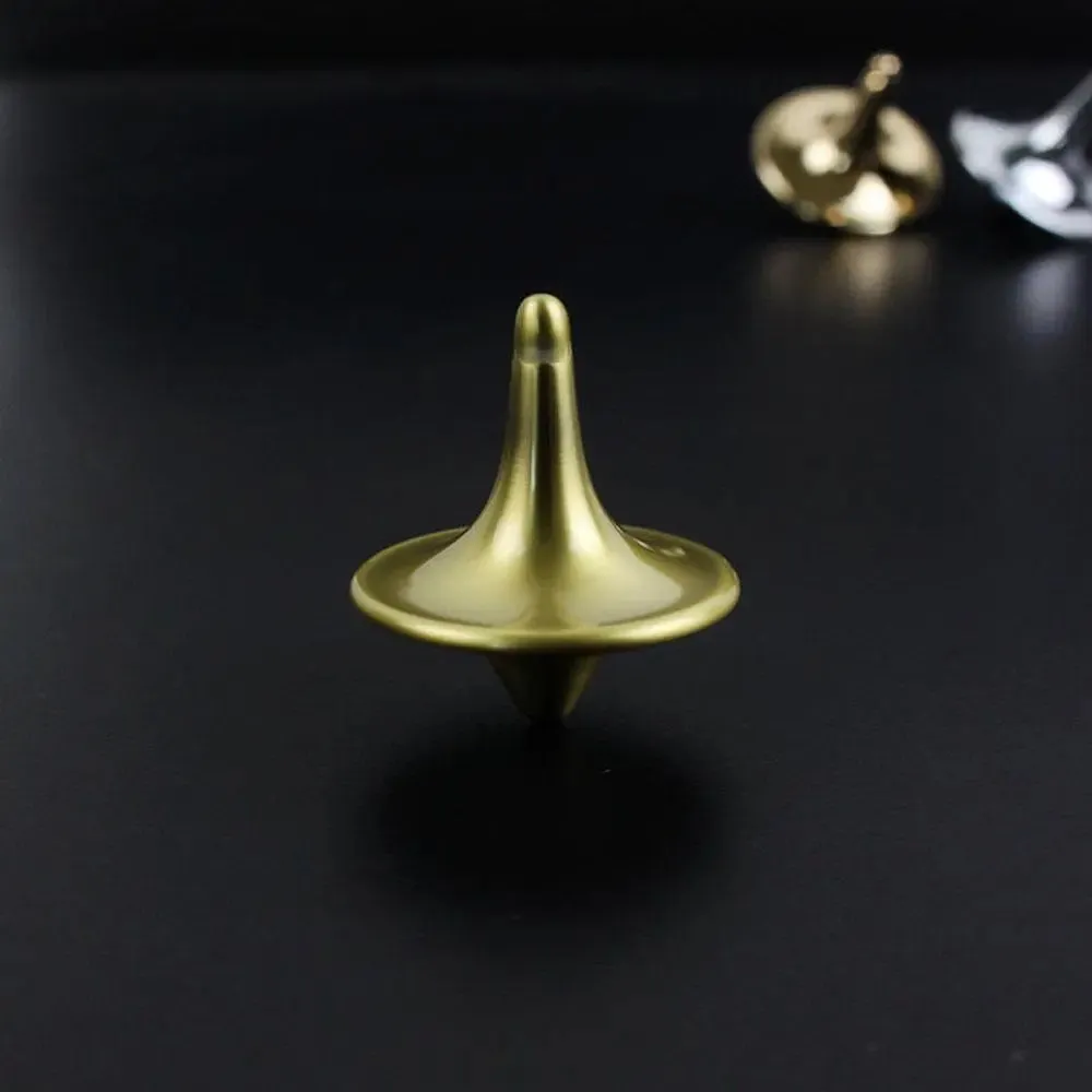 Metal Spinning Top Gyro Accurate Silver Spinning Top Built To Last And Spin Forever
