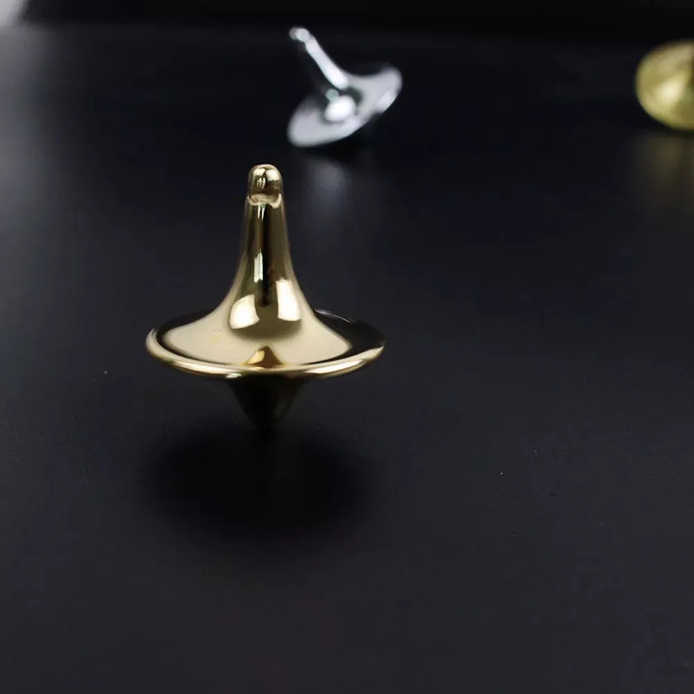 Metal Spinning Top Gyro Accurate Silver Spinning Top Built To Last And Spin Forever