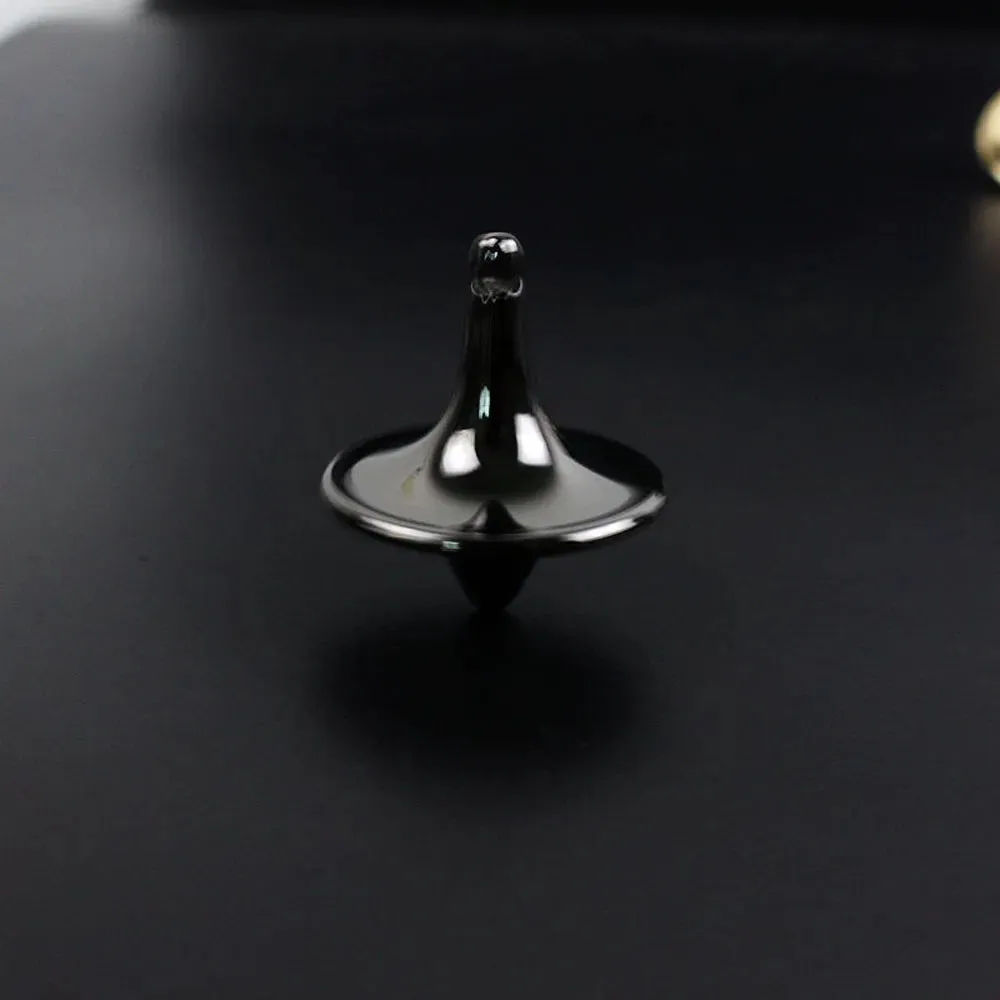 Metal Spinning Top Gyro Accurate Silver Spinning Top Built To Last And Spin Forever