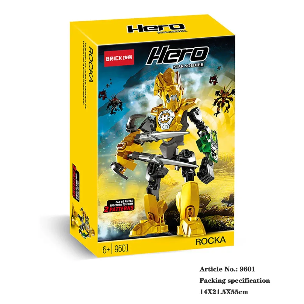 MOC NON  Hero Factory Series Brinquedos Robot Toy Building Blocks Bionicle Bricks Fit Robots Model Action Figures Toys Juguetes Speelgoed