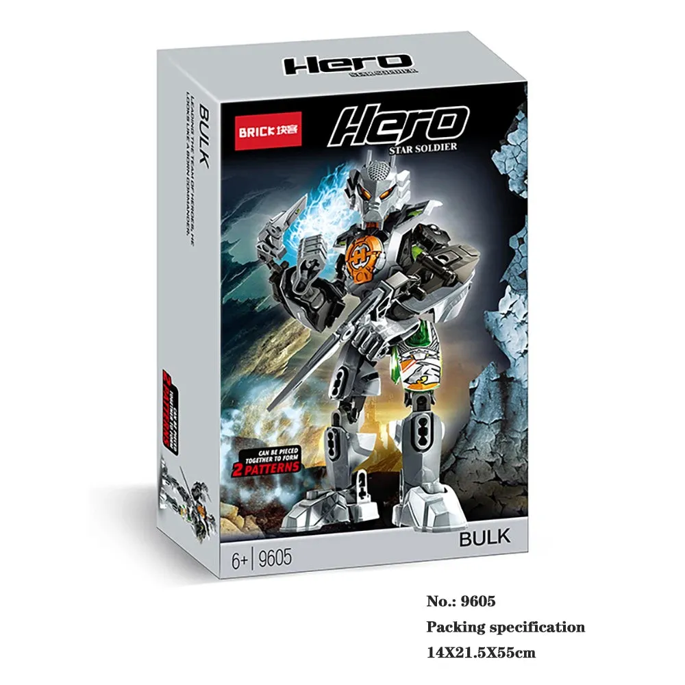 MOC NON  Hero Factory Series Brinquedos Robot Toy Building Blocks Bionicle Bricks Fit Robots Model Action Figures Toys Juguetes Speelgoed