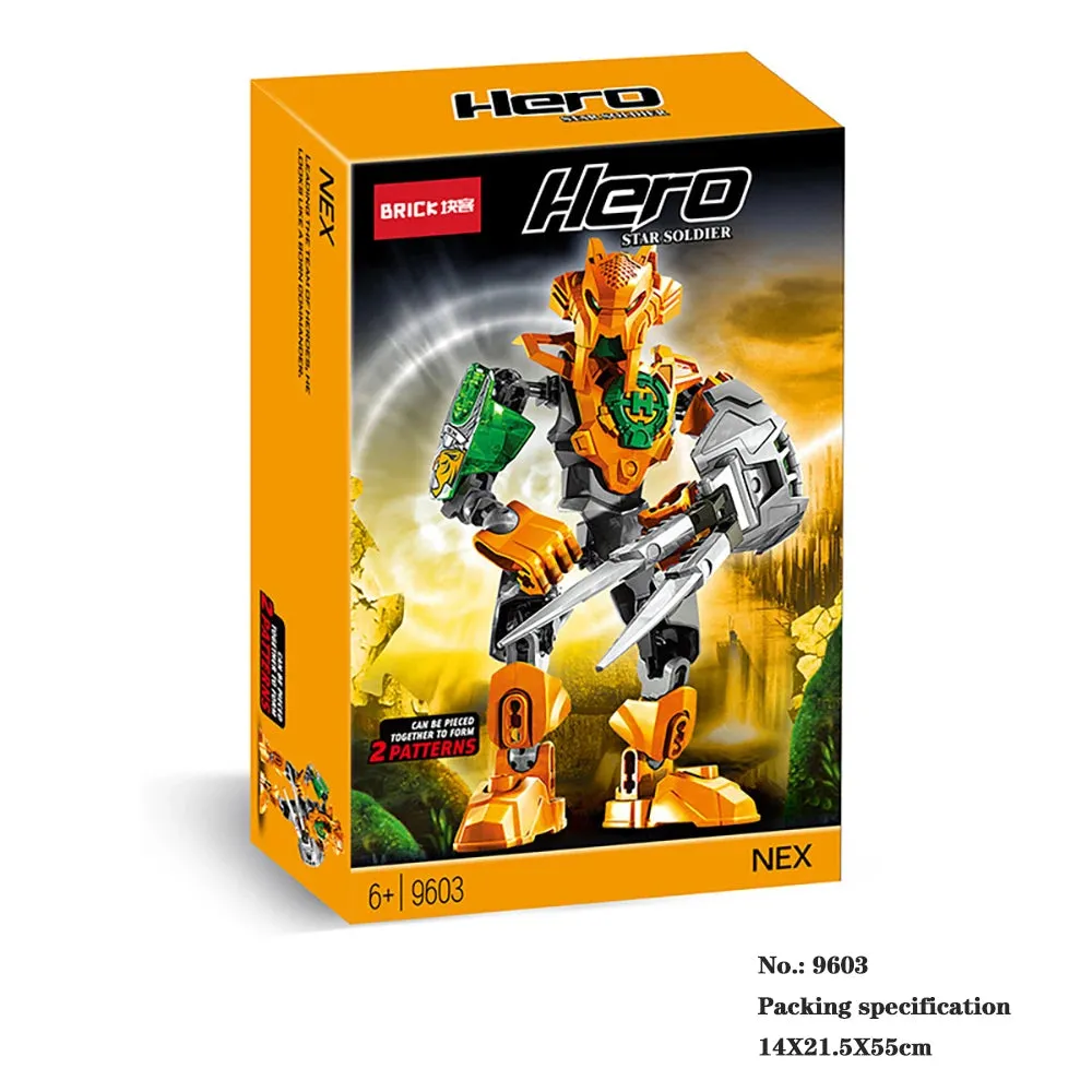MOC NON  Hero Factory Series Brinquedos Robot Toy Building Blocks Bionicle Bricks Fit Robots Model Action Figures Toys Juguetes Speelgoed