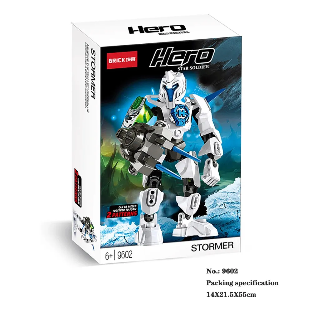 MOC NON  Hero Factory Series Brinquedos Robot Toy Building Blocks Bionicle Bricks Fit Robots Model Action Figures Toys Juguetes Speelgoed