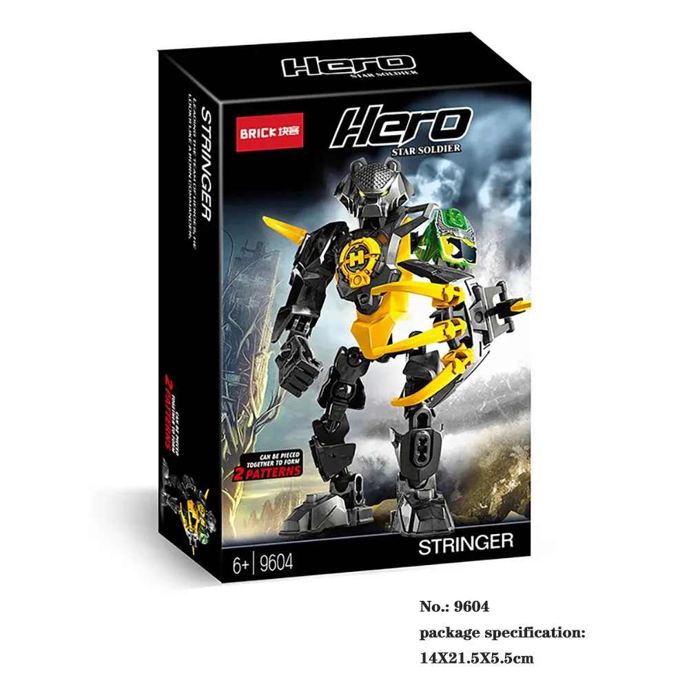 MOC NON  Hero Factory Series Brinquedos Robot Toy Building Blocks Bionicle Bricks Fit Robots Model Action Figures Toys Juguetes Speelgoed