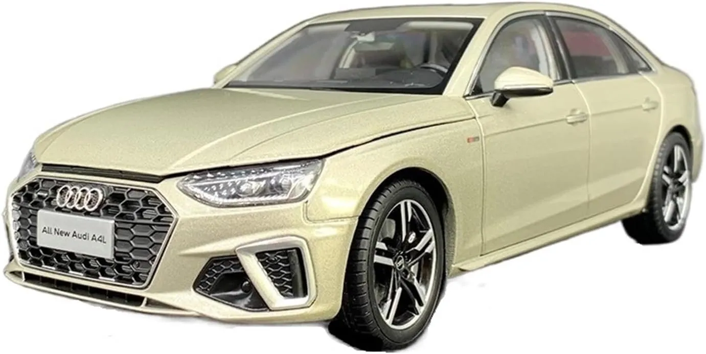 Model 1 18 Fit for Audi A4L Platinum Alloy Car Model Collection Souvenir Ornaments Display Vehicle Toys Gift Festive Deluxe Gift Alloy Resin Car wartime Vehicle 