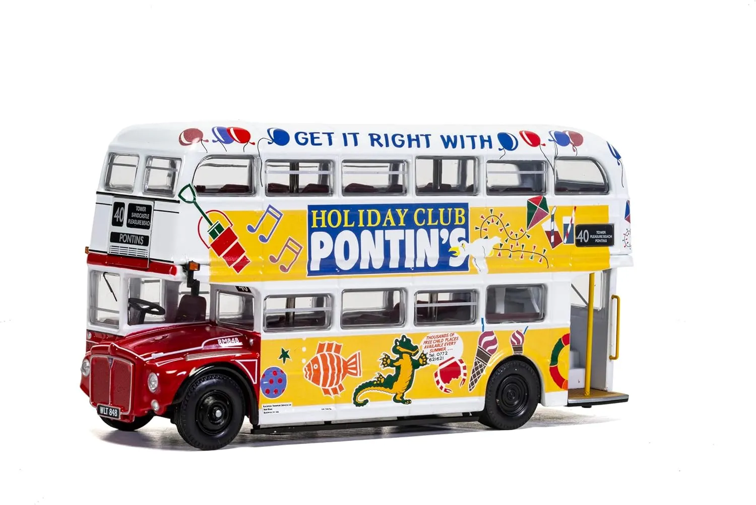 Model consumption provision flesh octopus illuminate - AEC RM - Blackpool Transport/Pontins Corgi Diecast 