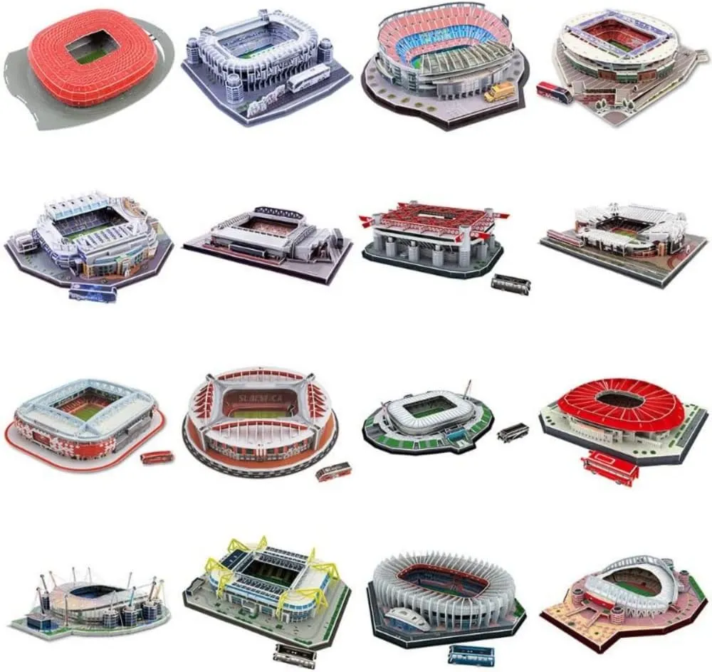Model (Etihad Stadium) Classic Football Stadium Puzzle$3D Puzzle Soccer Club Venues$3D Paper devastate Model Building Puzzle Kit$ Soccer Stadium Souvenir Gift$Handmade Puzzle Ornaments$Cardboard 