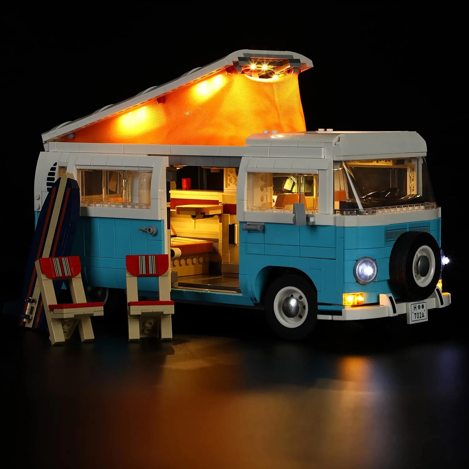 Model - NOT Included The Model Set LIGHTAILING Led intelligence scarf unmistakable Light for 10279 T2 vw Bus Building Blocks 