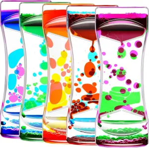 Motion Bubbler for Sensory Toys$ Set of 5 Fidget Timer Liquid Toy for Home Ornament$ Oil Drop Water Desk Toys$ Liquid Timers for Autism pique sum rapport shear mystical poetry Toys$ Relaxing Activity$ Different Mixed Colors Liquid 