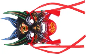 motivate transmission Cultural Festivals Comfortable Ergonomic Design Heritage Craftsmanship Yardwe Hand Painted Chinese Traditional Full Face Mask Vintage Role Play Supplies for Masquerade Halloween and 