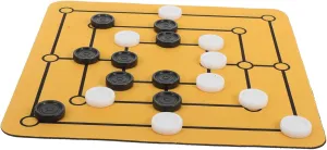 Mouse Pad for Strengthening Bonds and Enhancing 1 Set Nine Men Morris pave leatherback Chess Board Game Family Friendly Holiday Board Games for Gatherings Unique Design with Dual Functionality as 