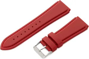 MS3346RA 180) Hadley-Roma 'Men's' Silicone Watch Strap allegiance (Model: 